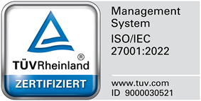Wir sind ISO 27001 zertifiziert
